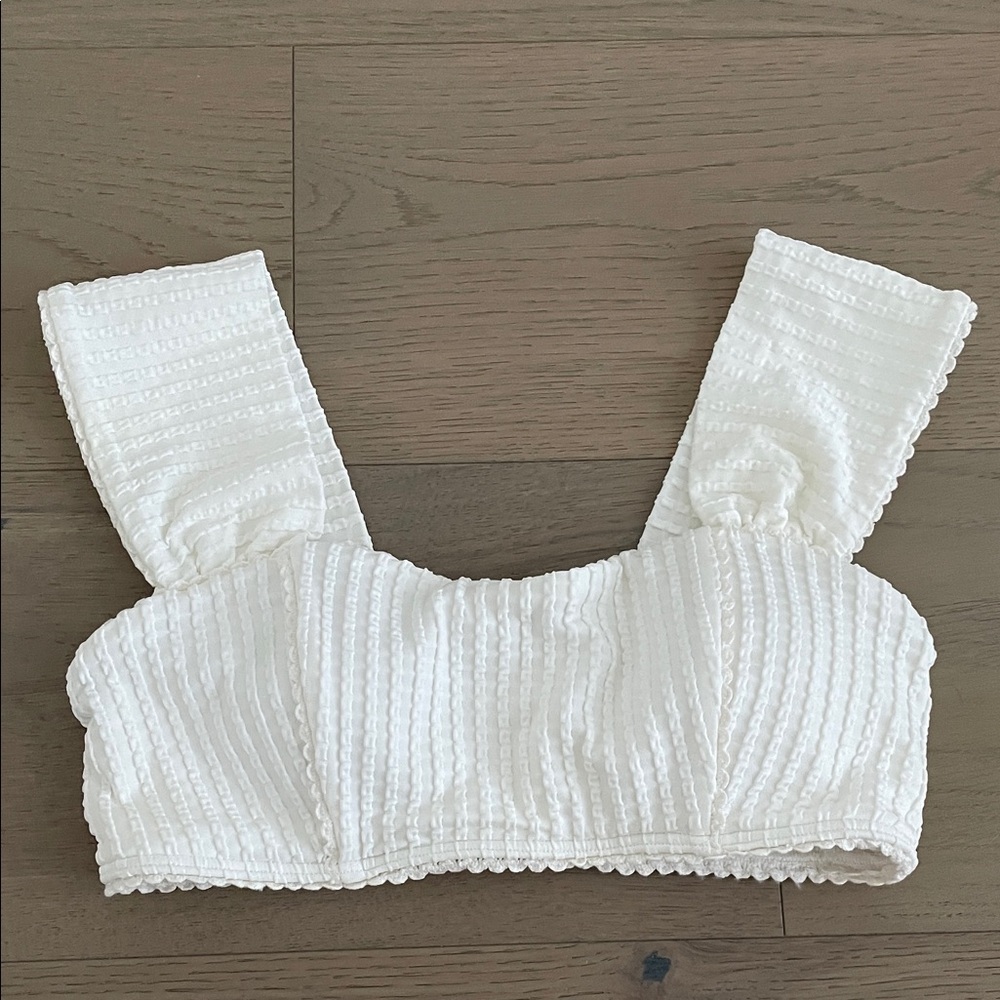 L*Space x Everyday Pursuits Gizelle cream Bikini top